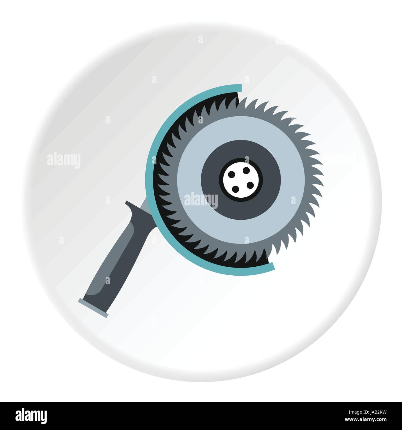 Circular saw icon. Flat illustration of circular saw vector icon for ...