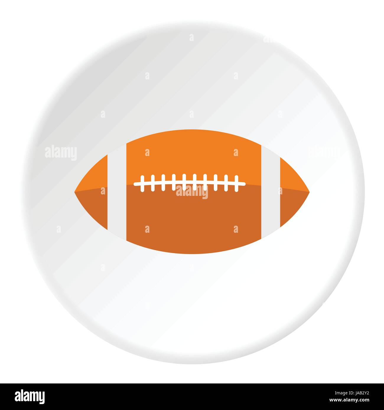Rugby ball icon. Flat illustration of rugby ball vector icon for web ...