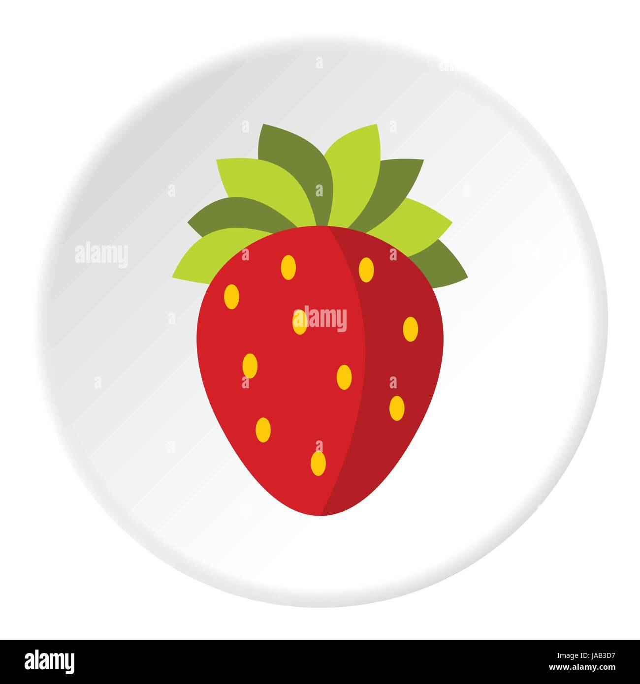 Strawberry icon. Flat illustration of strawberry vector icon for web ...