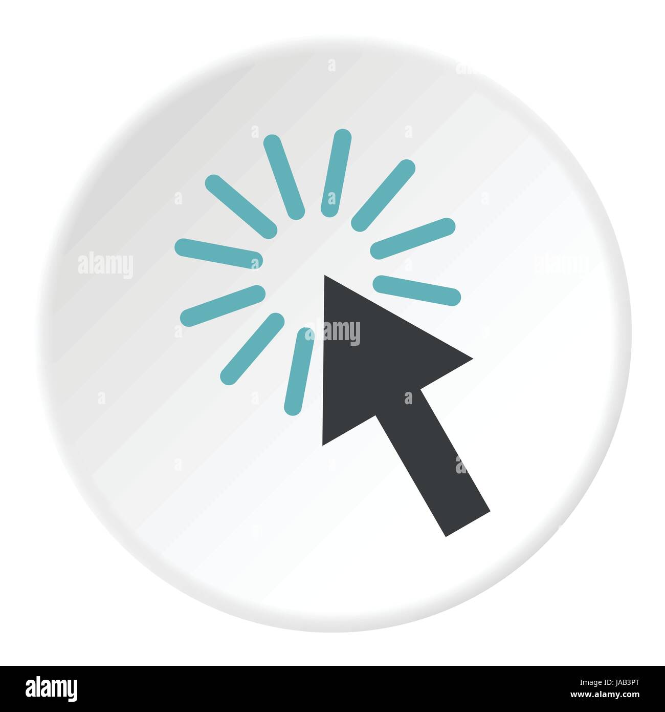Cursor arrow icon. Flat illustration of cursor arrow vector icon for ...