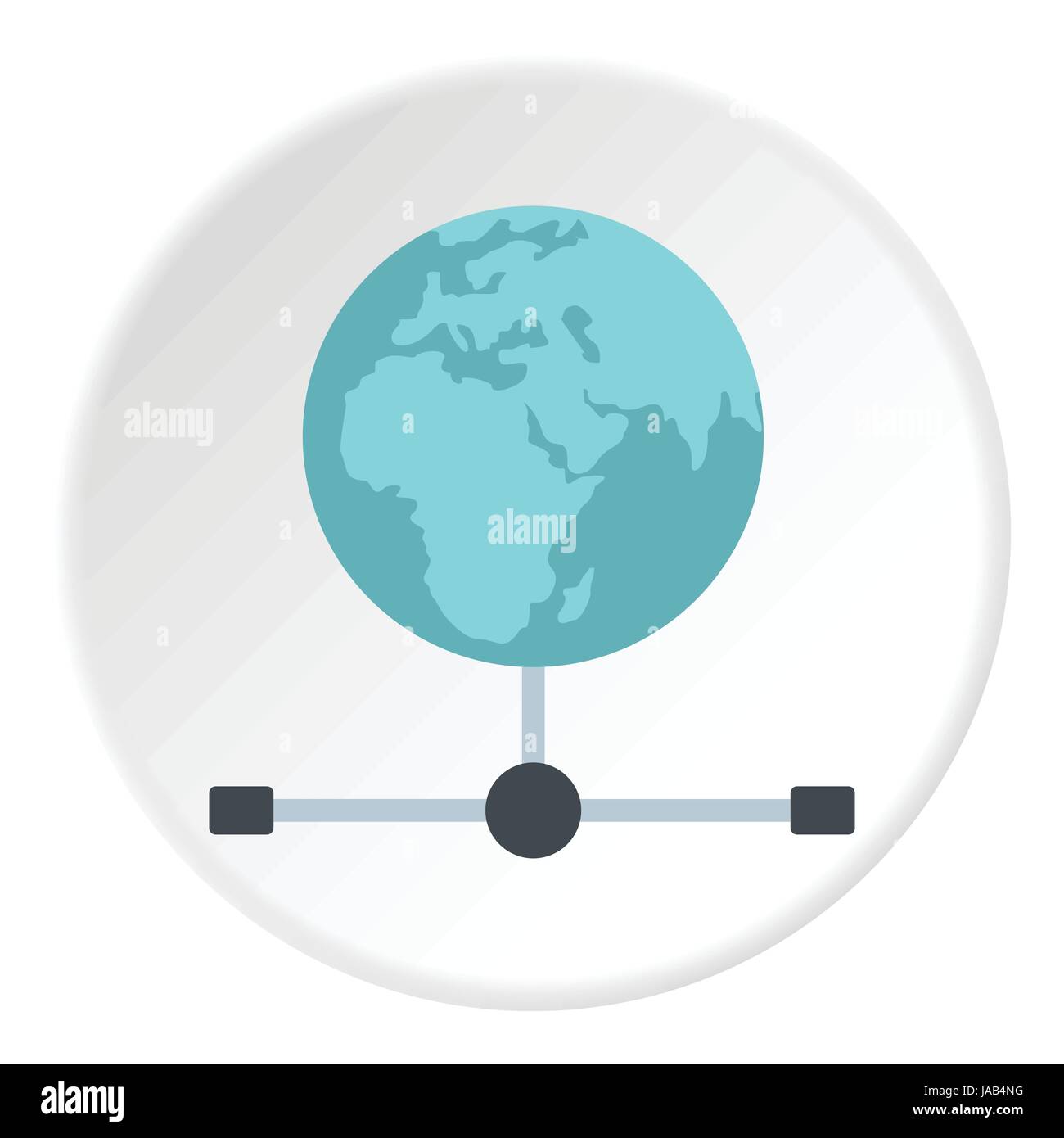 Globe icon. Flat illustration of globe vector icon for web Stock Vector ...