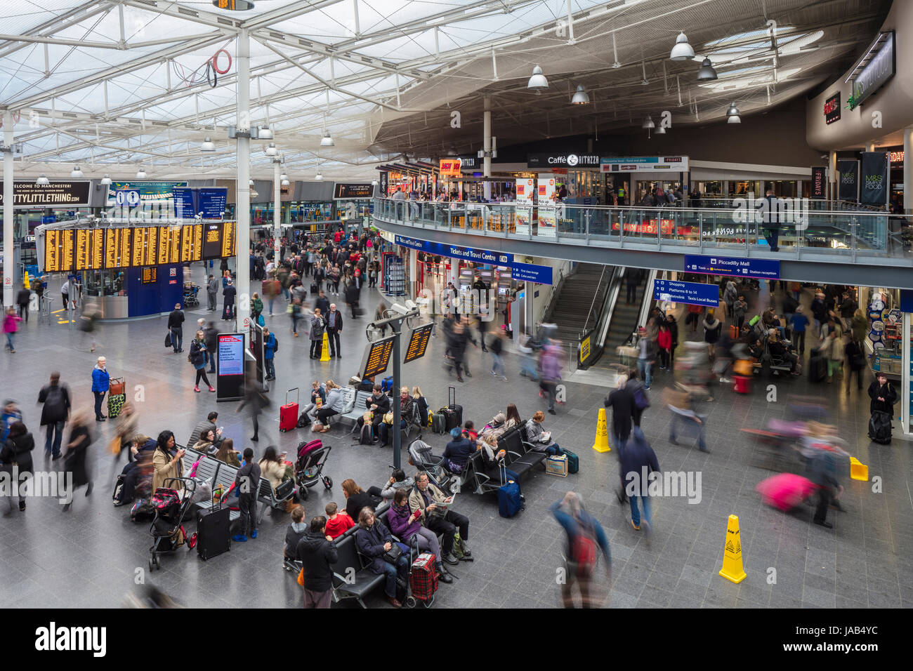 Manchester Piccadilly Train Station Stock Photo