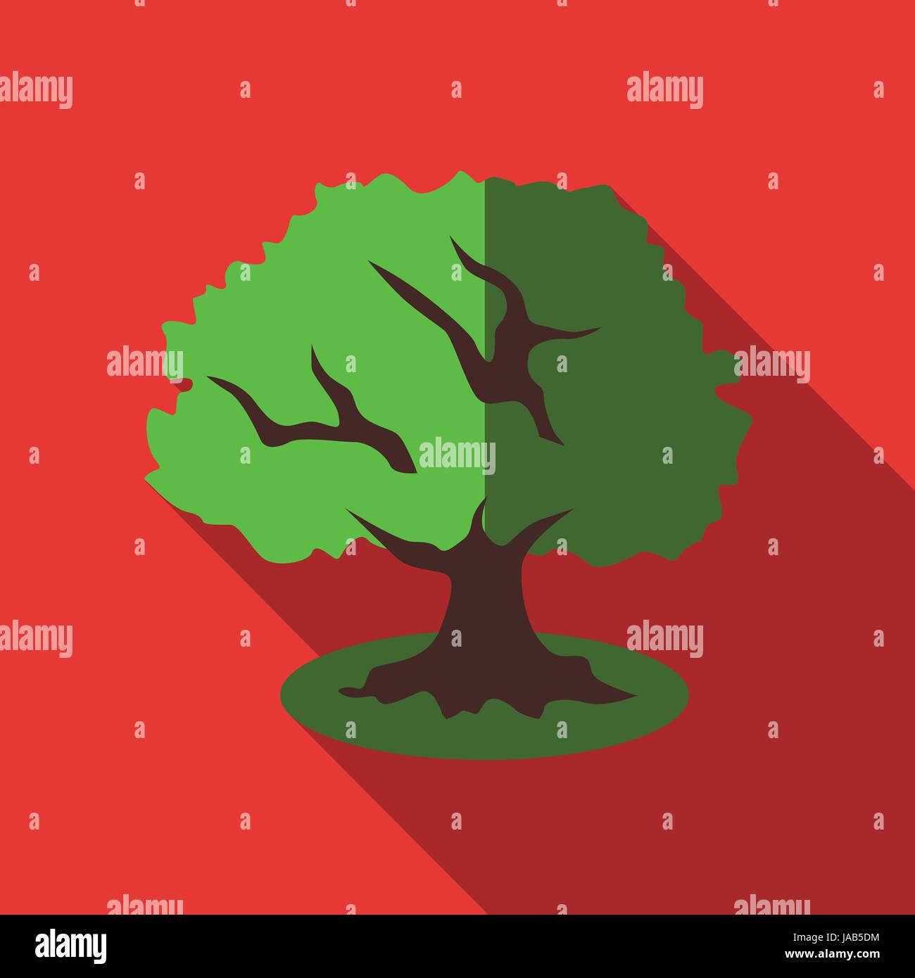 Tree icon. Flat illustration of tree vector icon for web Stock Vector ...
