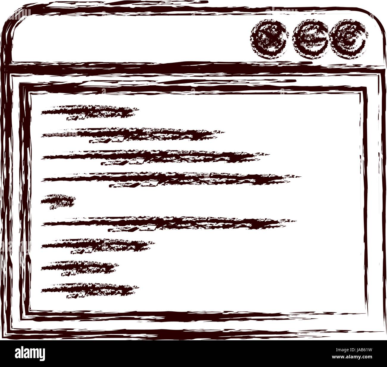 blurred thick contour computer window icon Stock Vector Image & Art Alamy