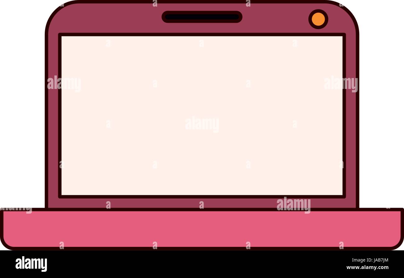 color sketch silhouette modern laptop tech Stock Vector Image & Art - Alamy