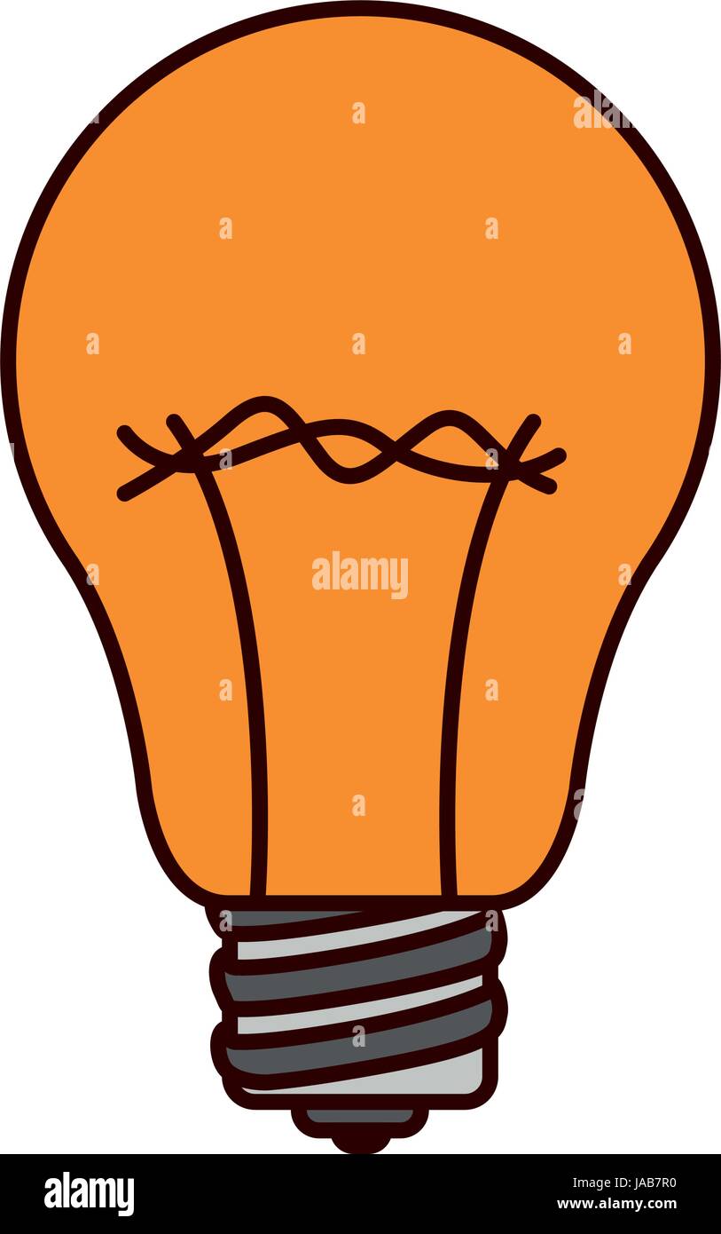 color sketch silhouette light bulb icon Stock Vector Image & Art - Alamy