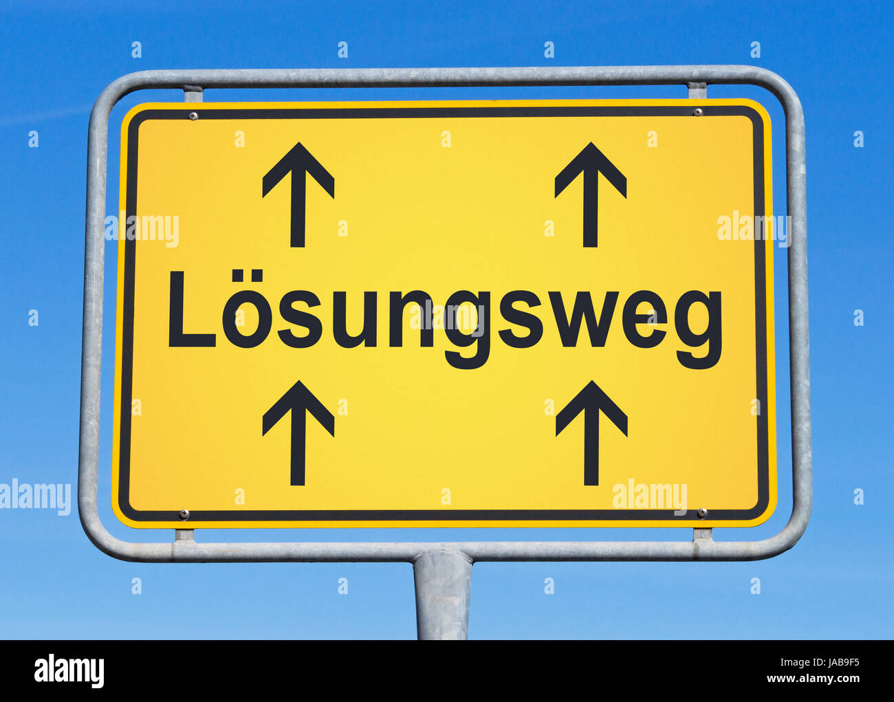 Lösungsweg Stock Photo