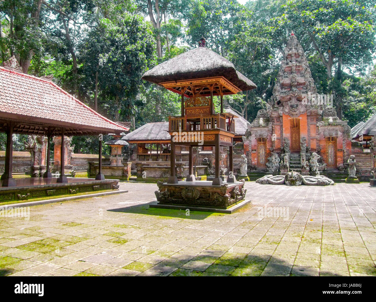 indonesian temple in sunny ambiance Stock Photo