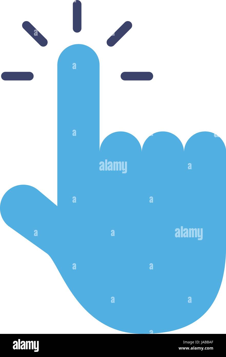 hand pointer isolated icon Stock Vector Image & Art - Alamy