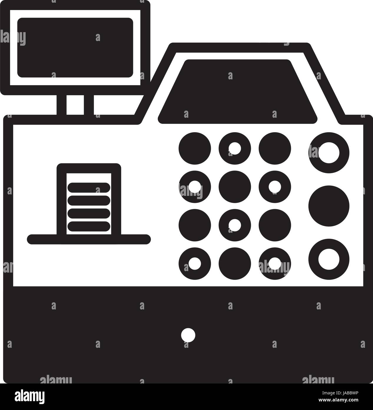 register machine isolated icon Stock Vector Image & Art - Alamy