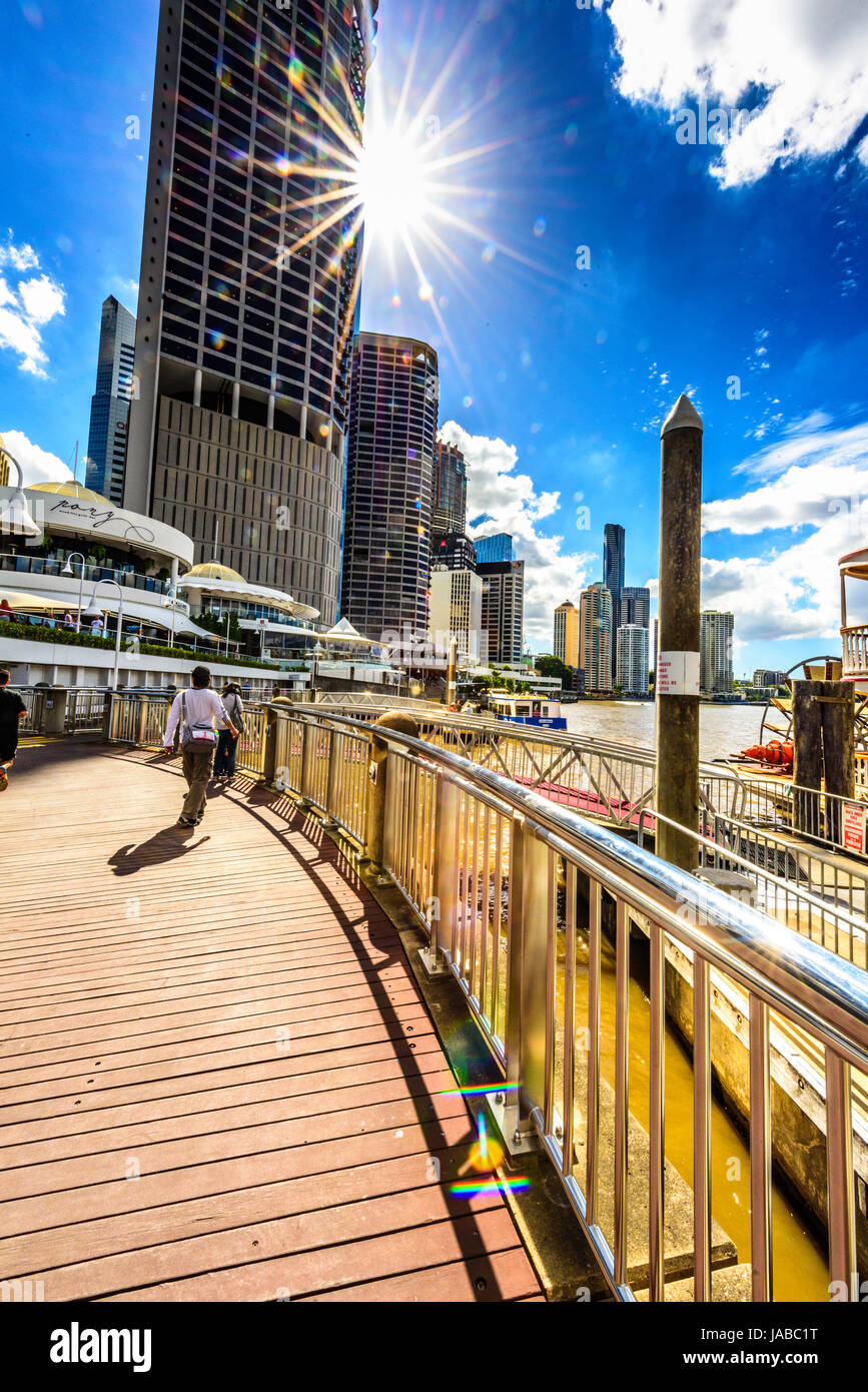 Brisbane River views of the city Stock Photo Alamy