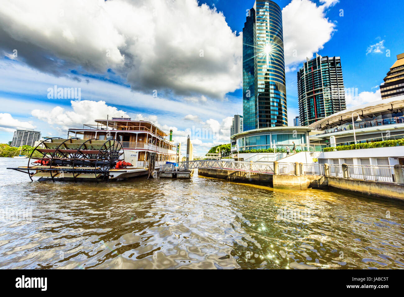 Brisbane River views of the city Stock Photo Alamy