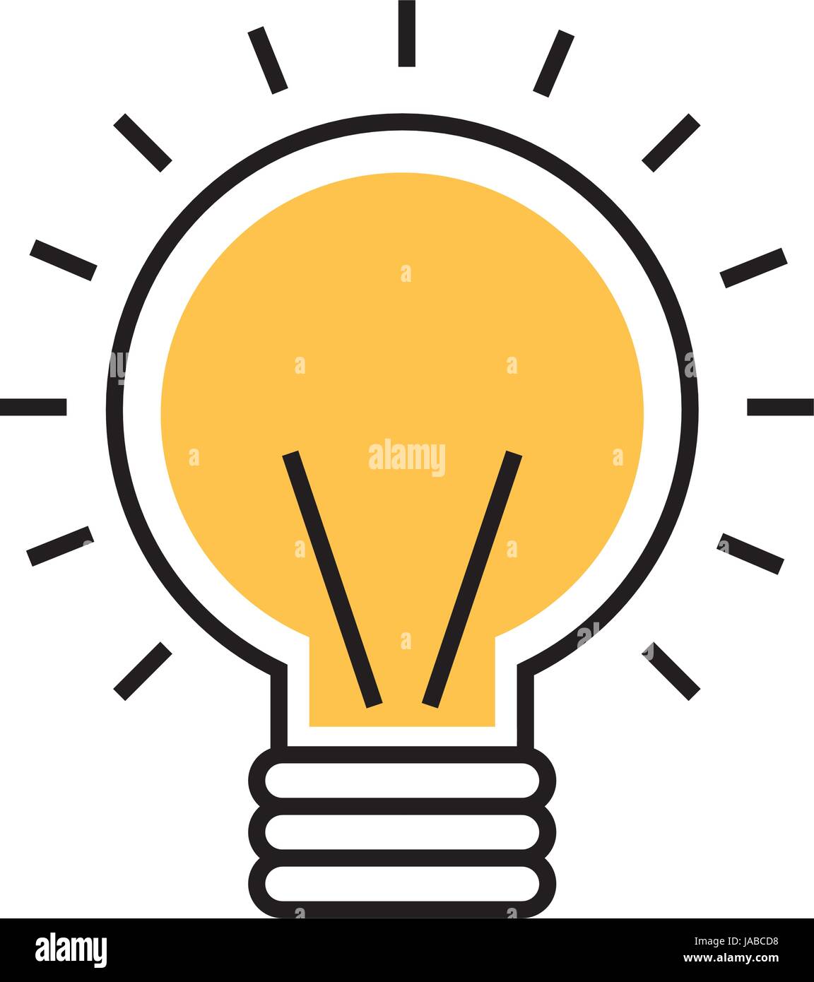 bulb light isolated icon Stock Vector Image & Art - Alamy