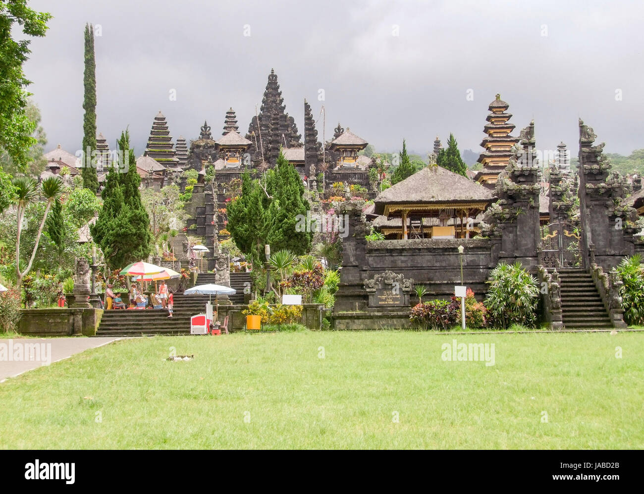 temple complex named Pura Besakih in Bali, Indonesia Stock Photo
