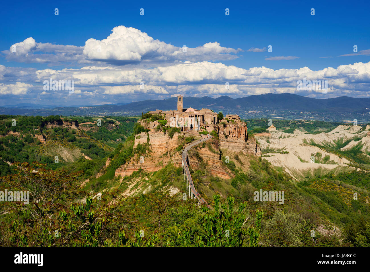 Civita di Bagnoregio 'the town that is dying' medieval historic center near Rome Stock Photo