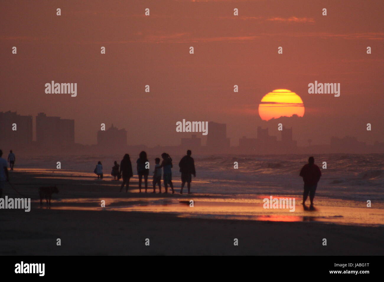 Sunrise at Myrtle Beach Stock Photo