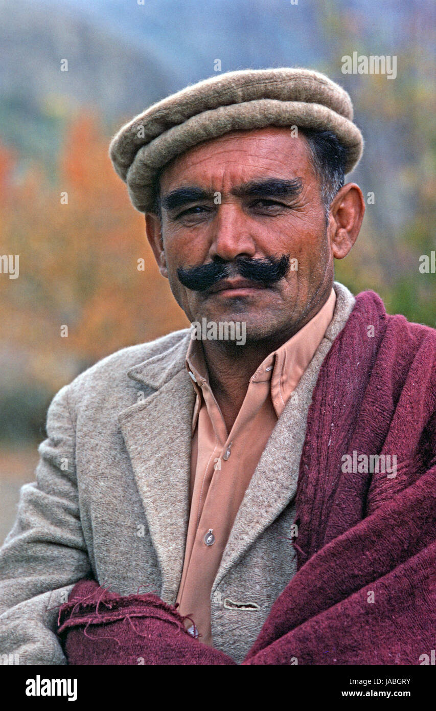 Man from the Hunza Valley, Gilgit-Baltistan Administrative Area, Pakistan Stock Photo