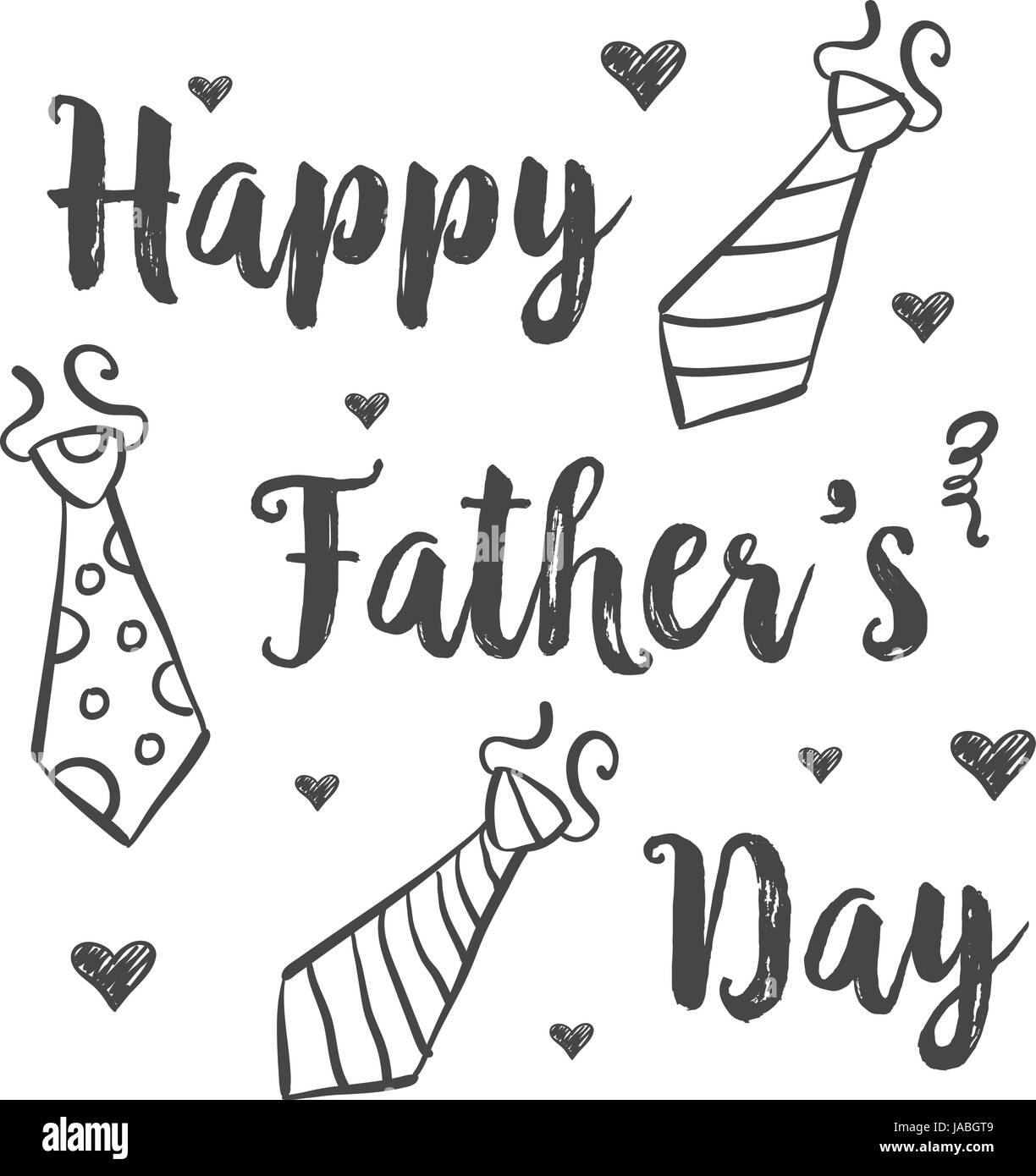 Premium Vector | Hand drawing fathers day card-saigonsouth.com.vn