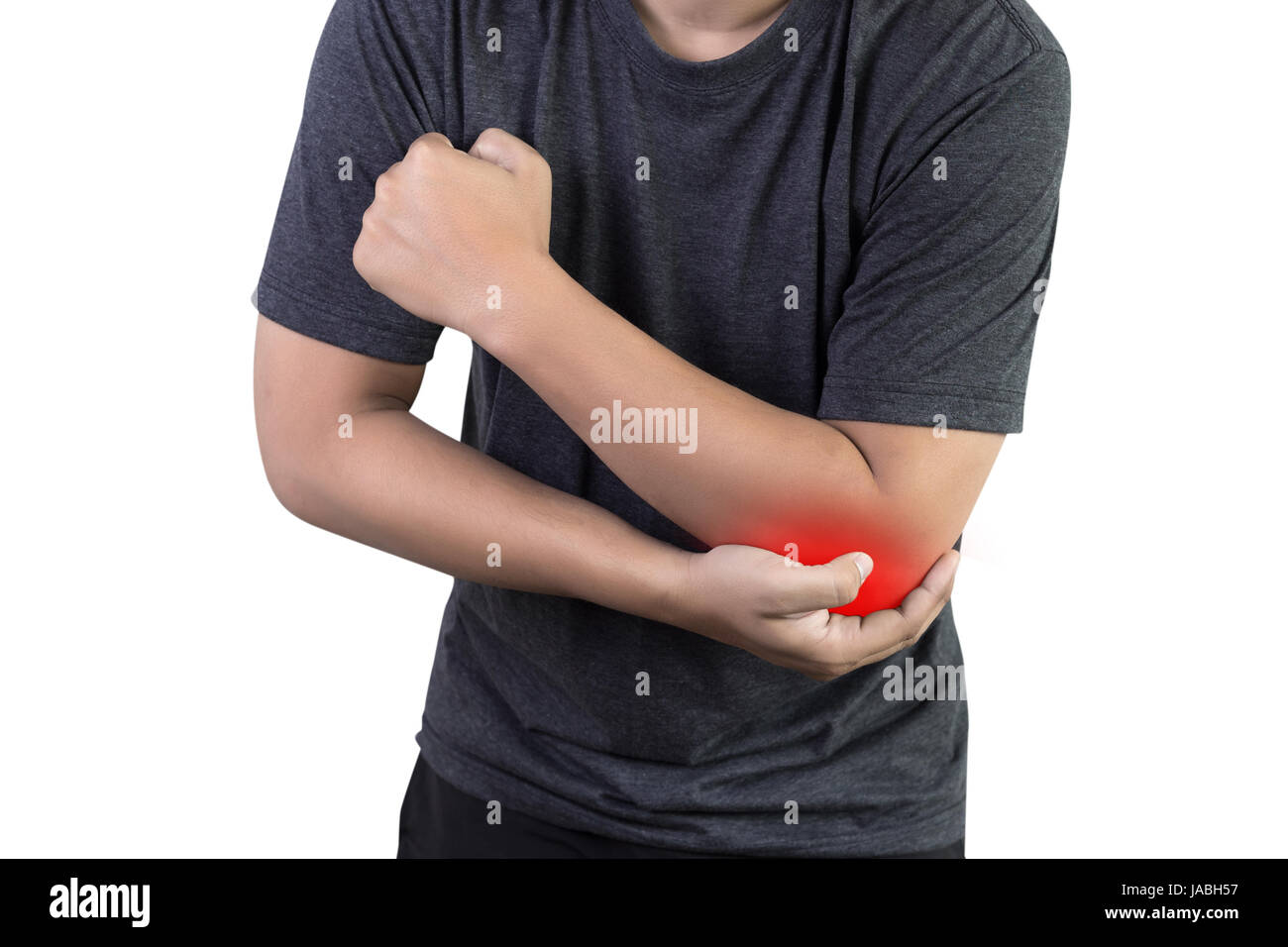 man elbow pain Arm bones injury Stock Photo Alamy