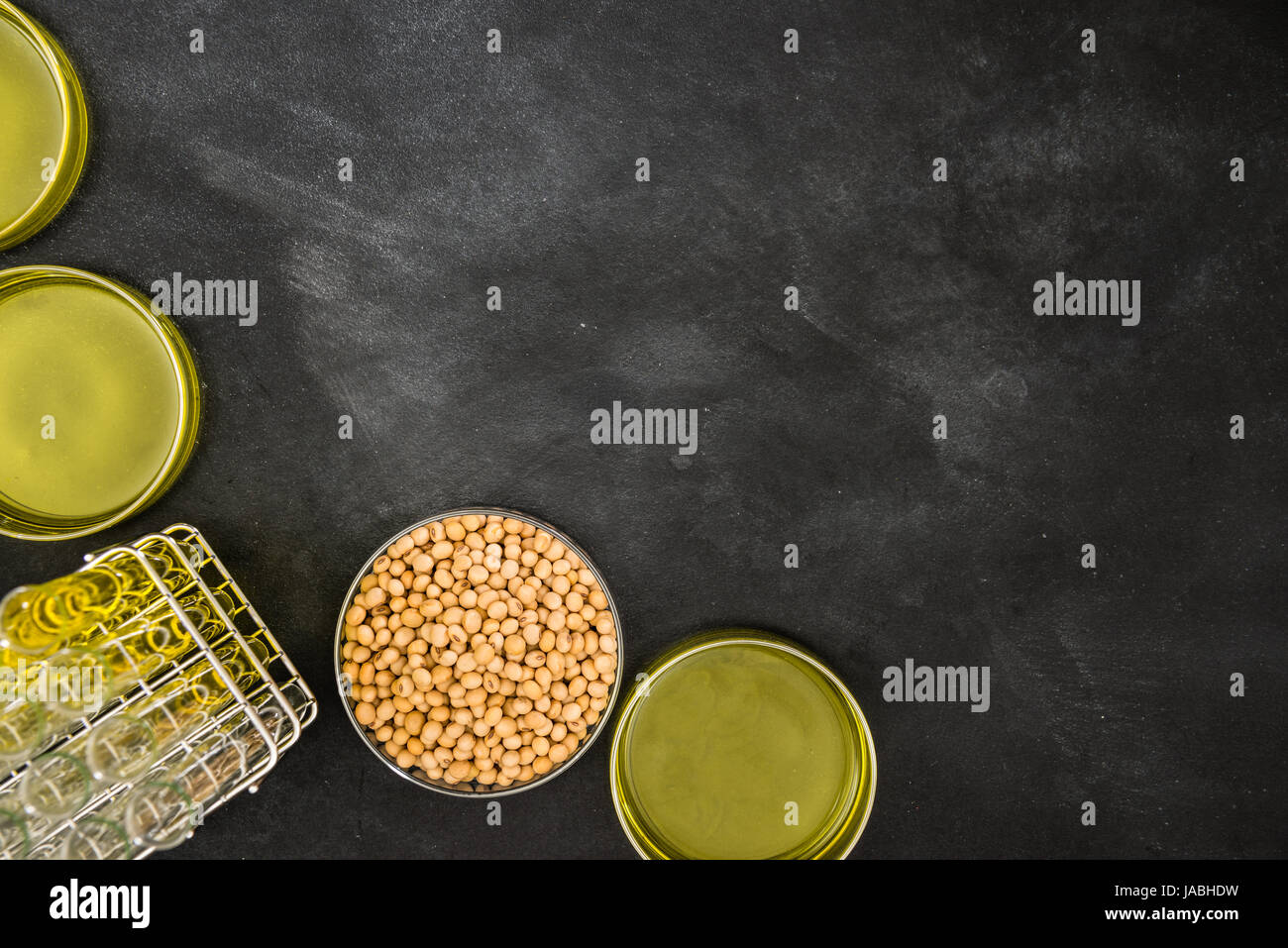 modified food concepts showing gold oil with mature