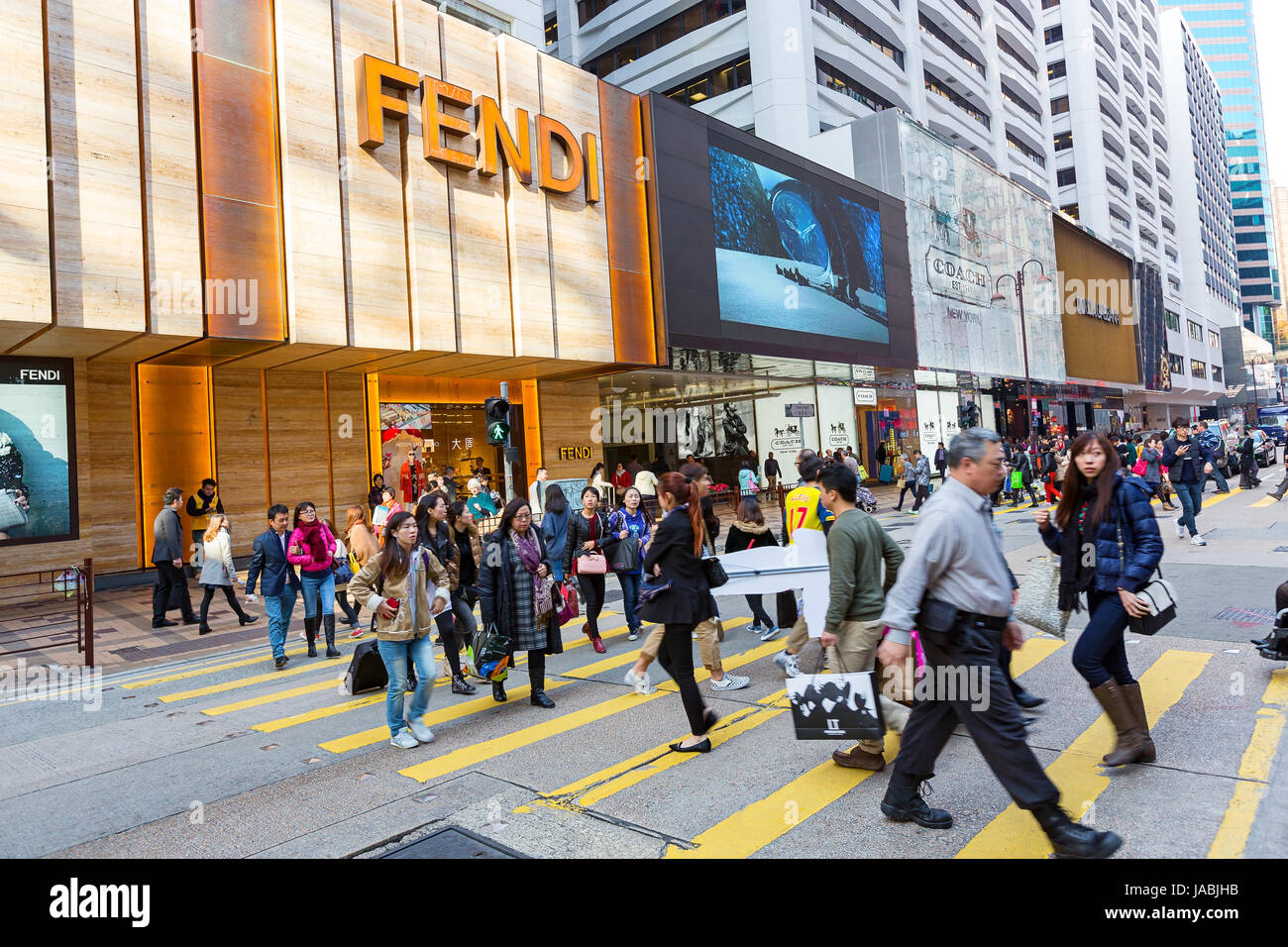 Canton Road in Tsim Sha Tsui, Hong Kong Stock Photo - Alamy