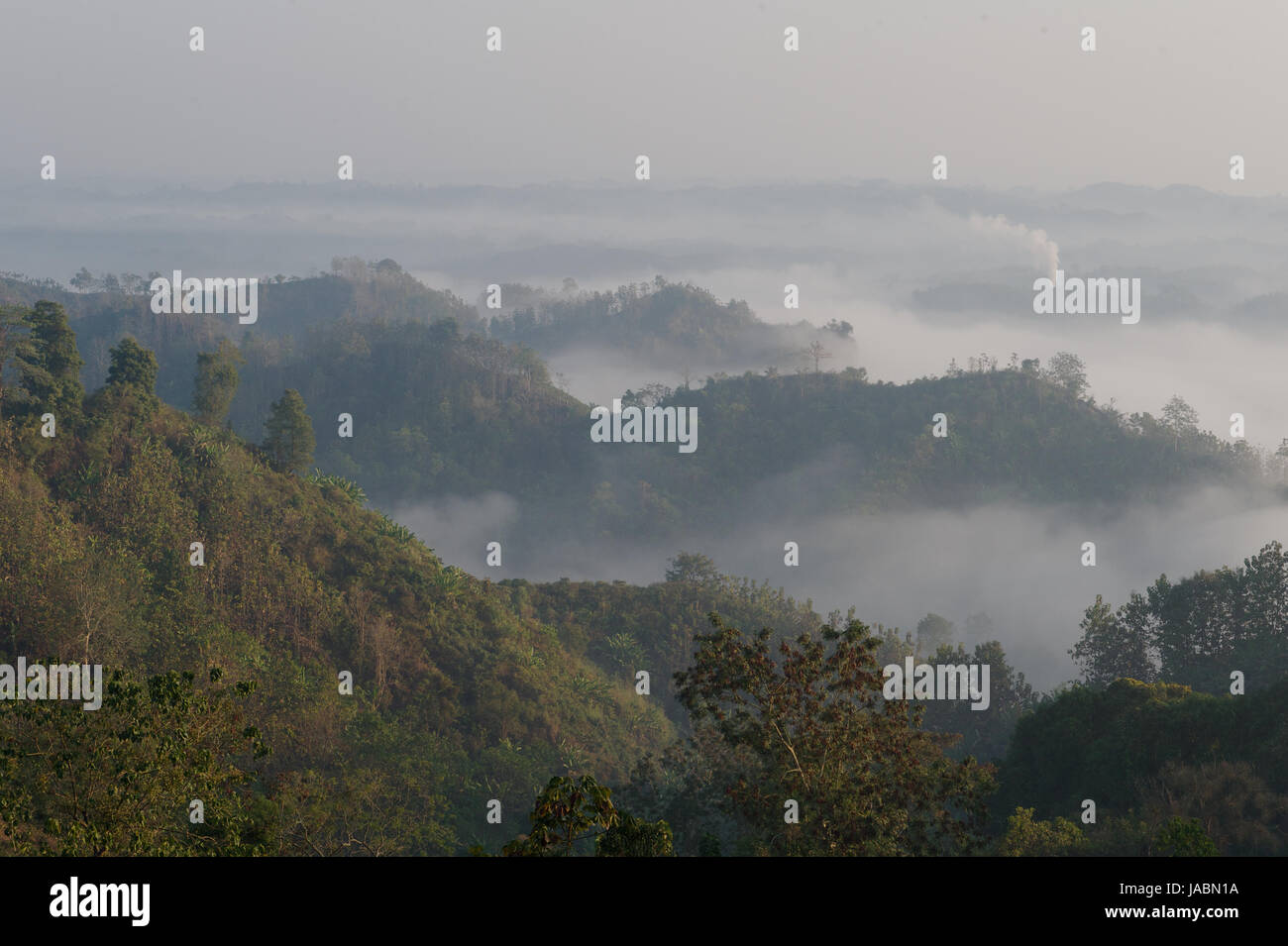 Dawn Over The Hills Bandarban Chittagong Hill Tracts Stock Photo Alamy