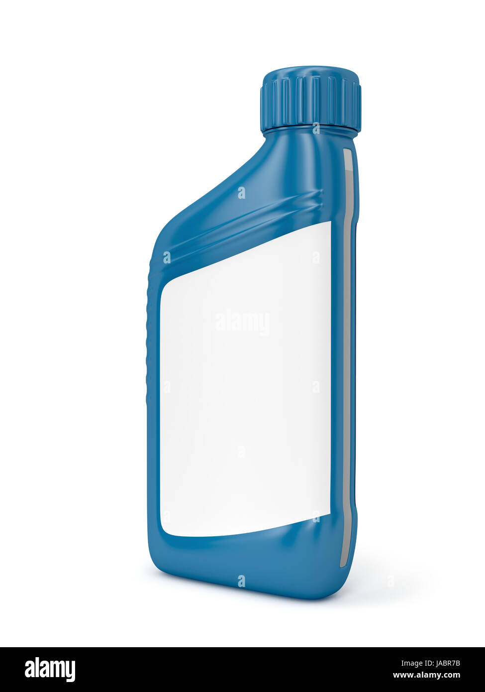 Motor oil bottle with blank label on white background Stock Photo Alamy