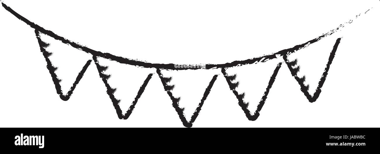 figure cute party flag hanging design Stock Vector Image & Art Alamy