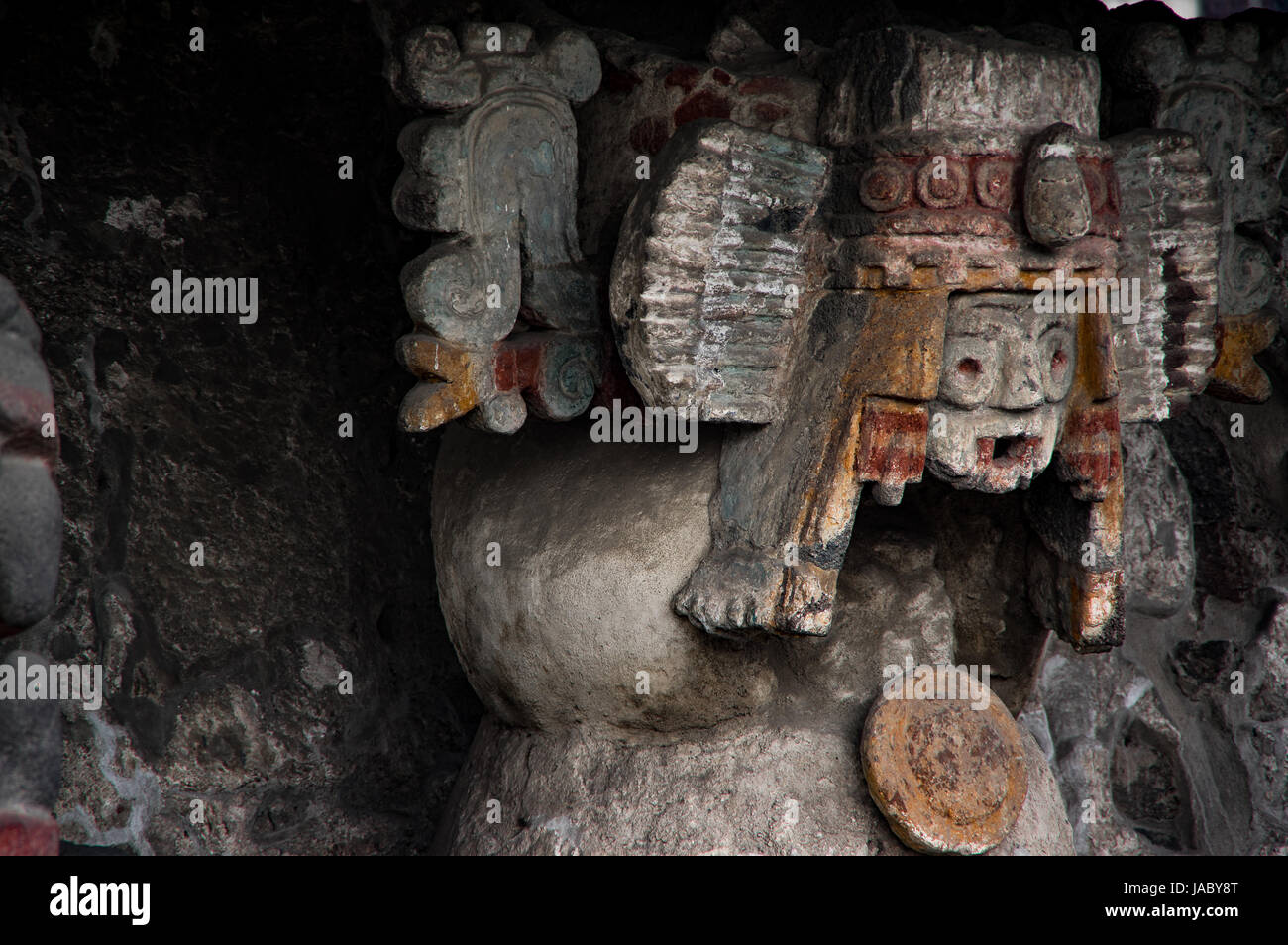 The Aztec ruins of Templo Mayor, a UNESCO World Heritage site, in ...