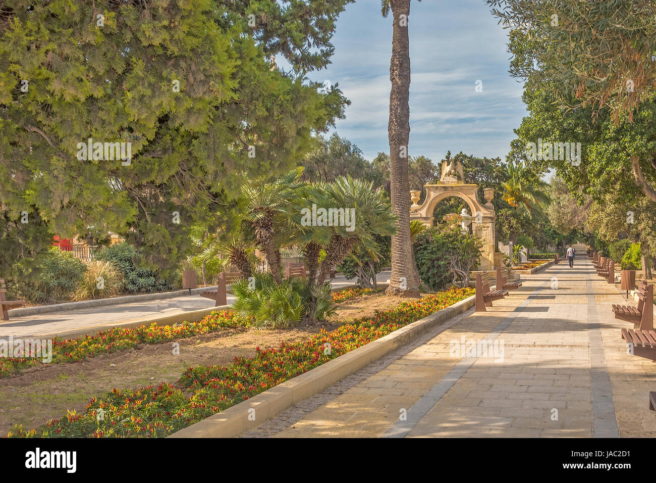 The Mall Gardens, Valletta, Malta Stock Photo Alamy