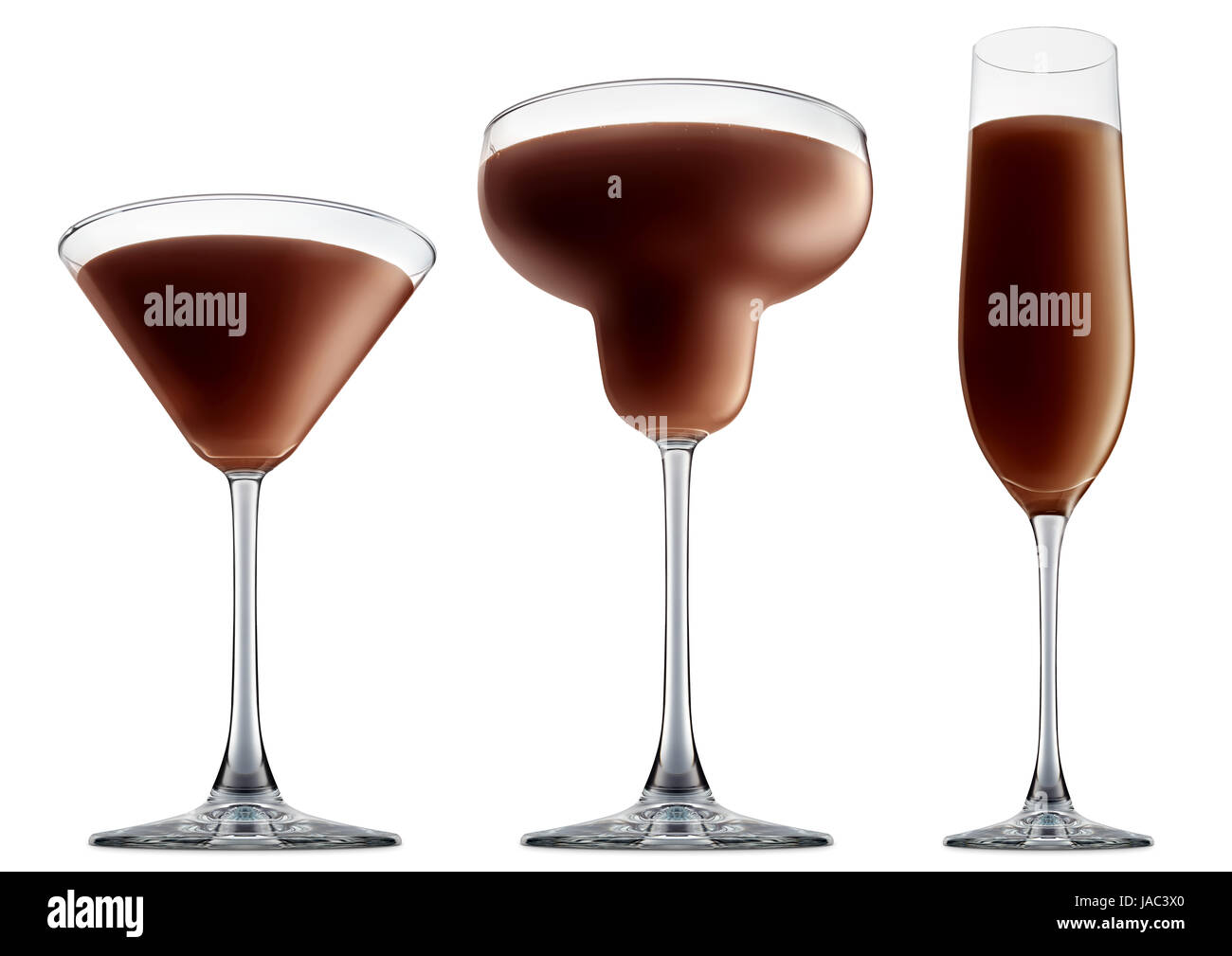 Original Irish Cream Liqueuron alcohol cocktail or chocolate mocktail