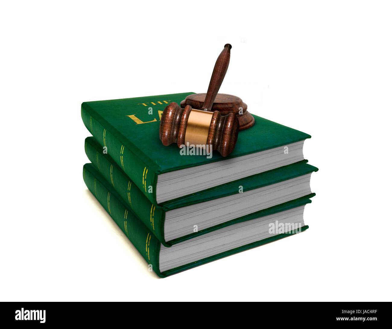 Stack of Law Books and Gavel Stock Photo Alamy
