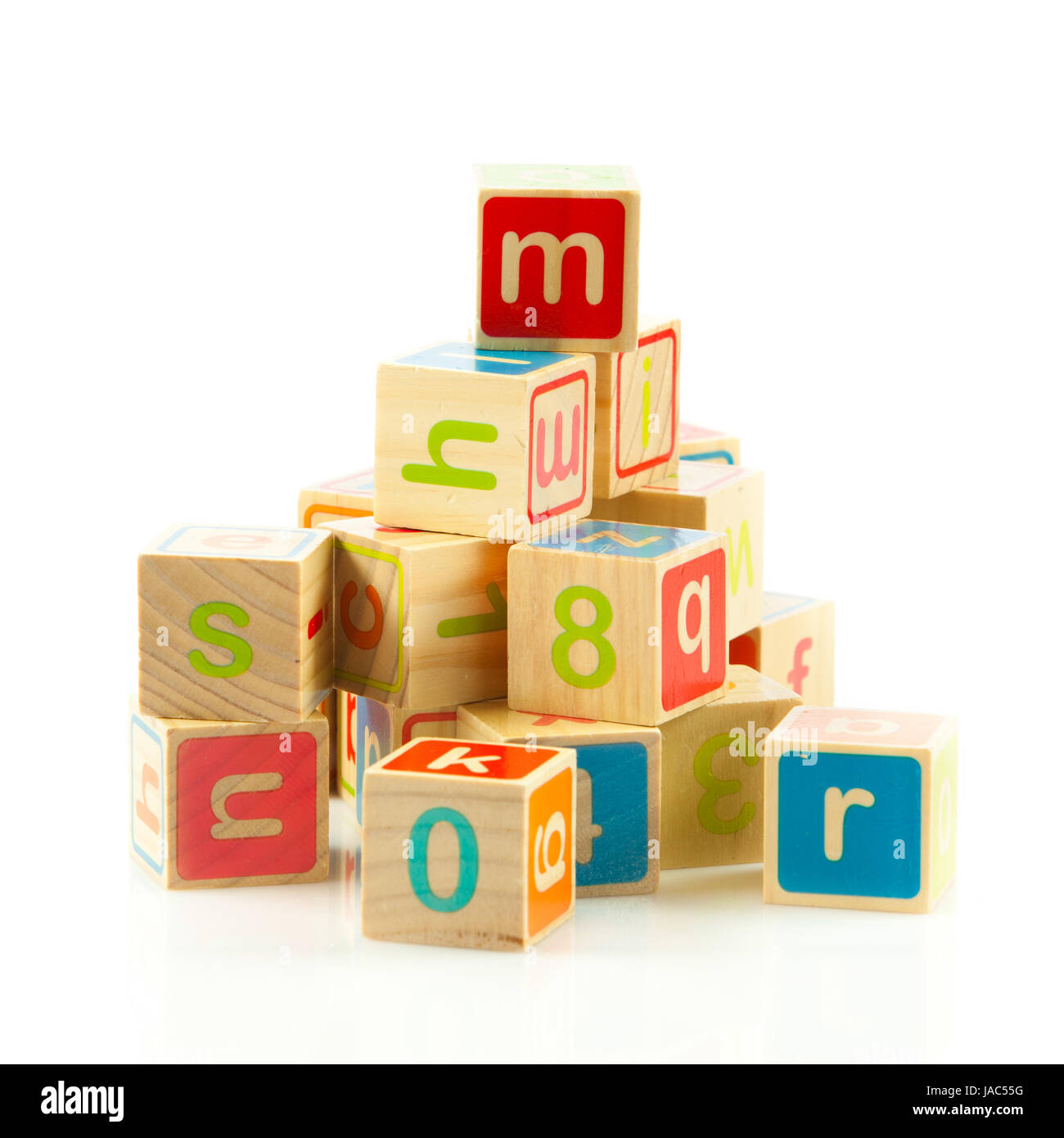 wooden toy cubes with letters. Wooden alphabet blocks Stock Photo Alamy