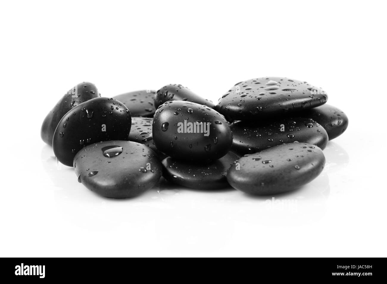 Hot rock massage Black and White Stock Photos & Images - Alamy