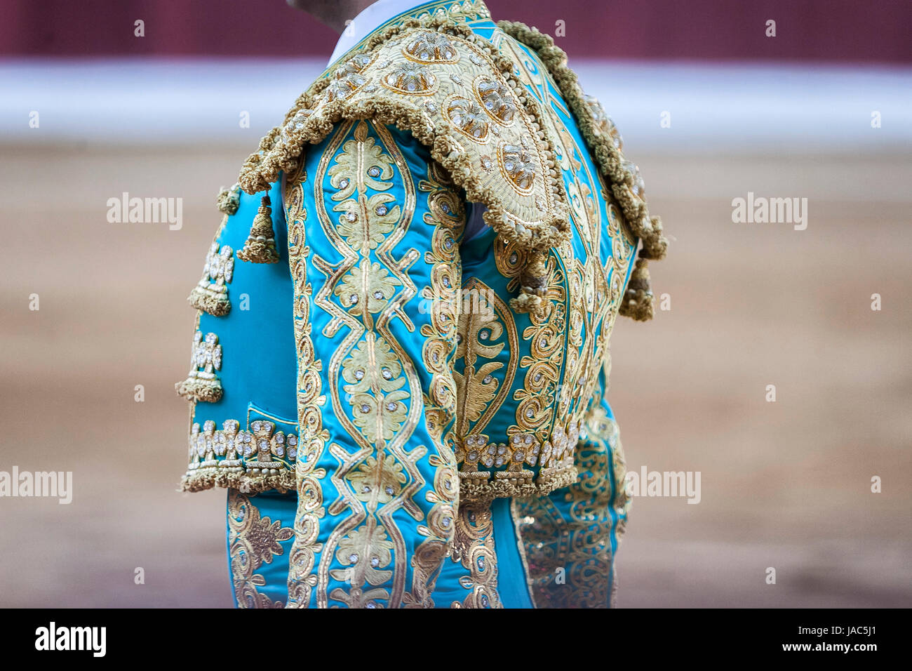 Detail of the 'traje de luces' or bullfighter dress, Spain Stock Photo