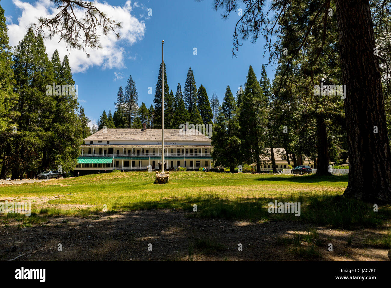 Big Trees Lodge Wawona hotel in Yosemite National Park Stock Photo