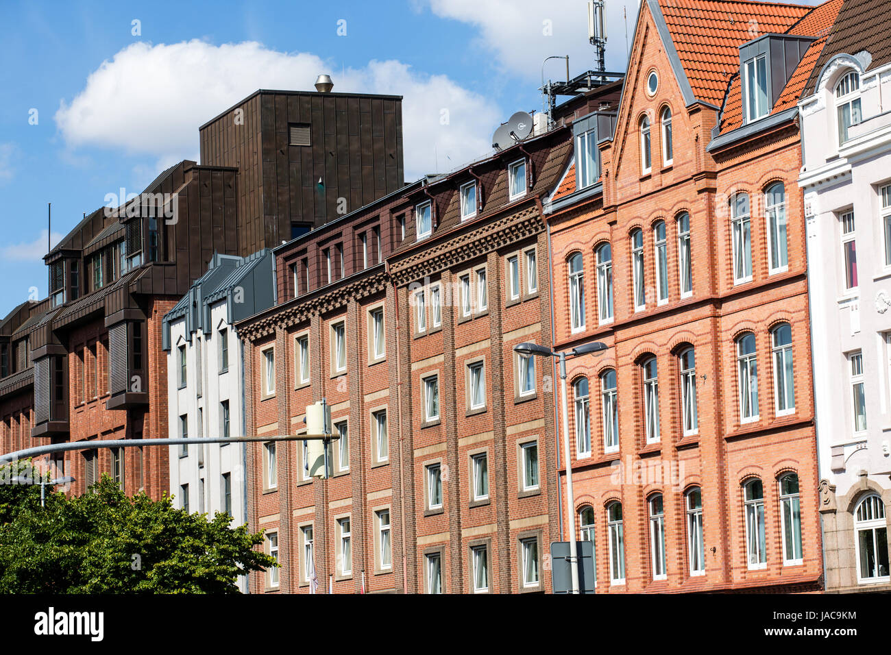 historic houses in kiel Stock Photo Alamy
