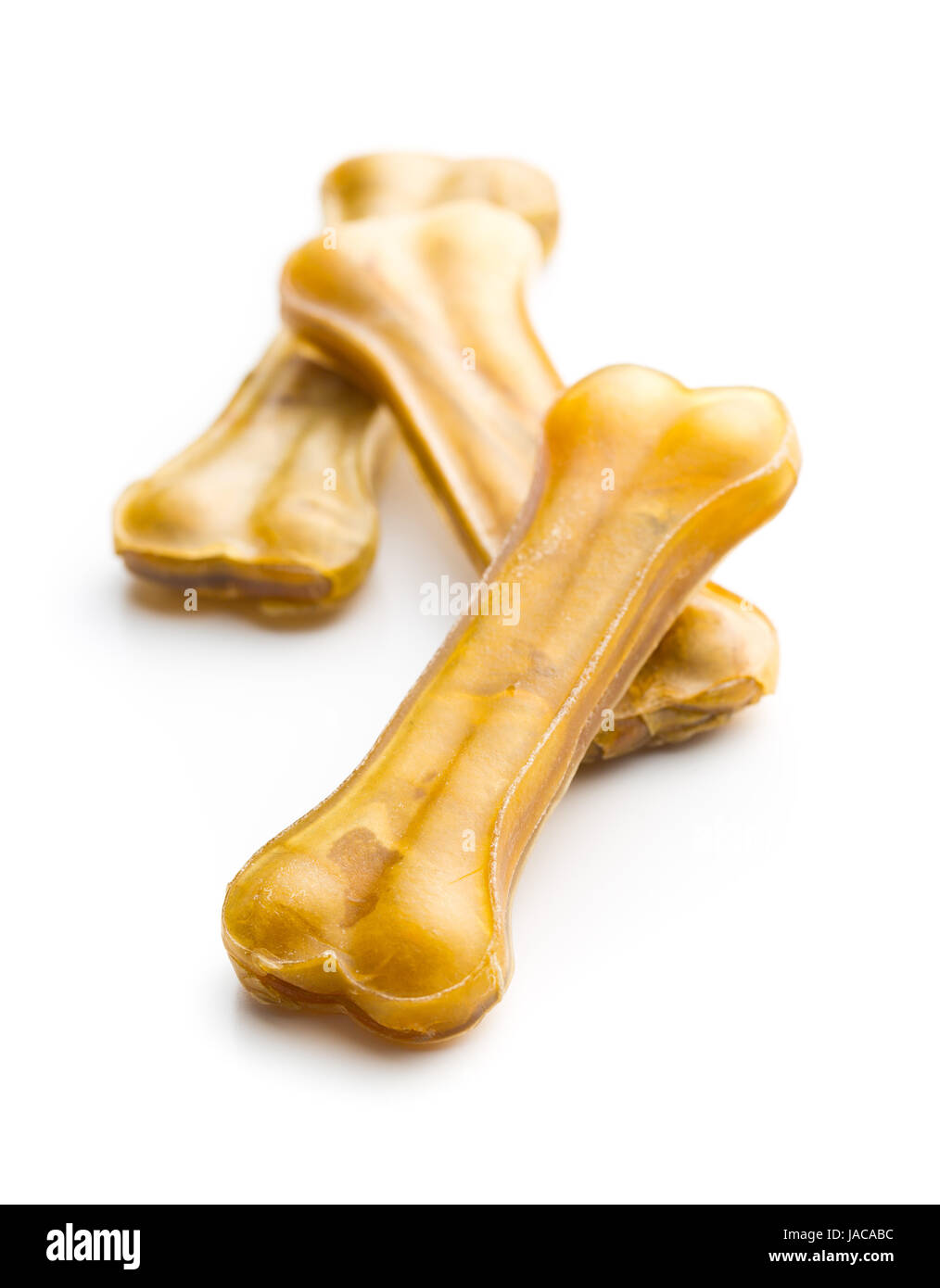 Dog chew bone isolated on white background Stock Photo Alamy