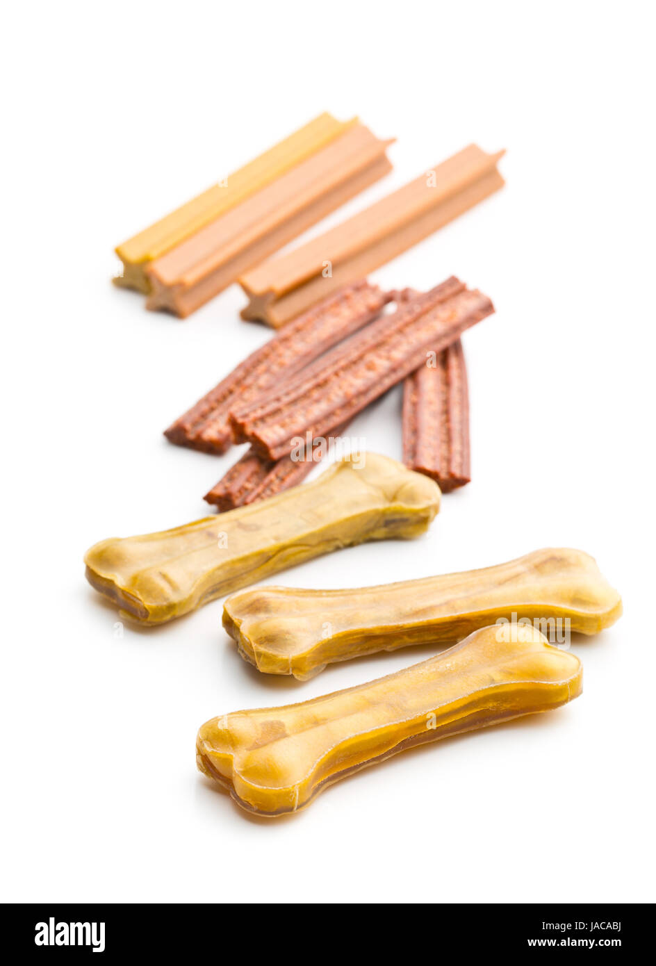Dog chew bone isolated on white background Stock Photo Alamy
