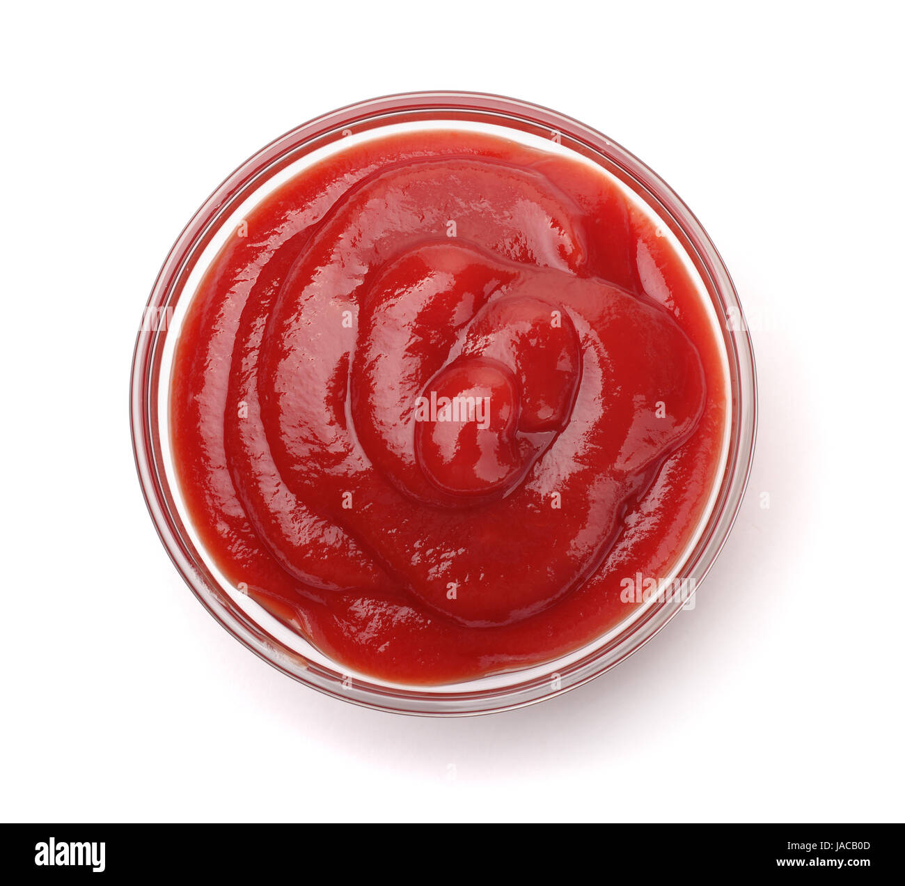 Tomato Ketchup Transparent Bowl Isolated On Stock Photo 1482548951