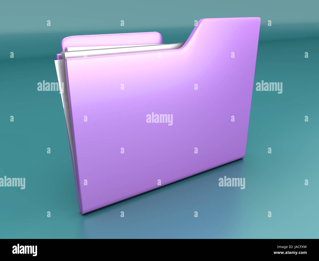 A File / Folder. 3D illustration Stock Photo - Alamy