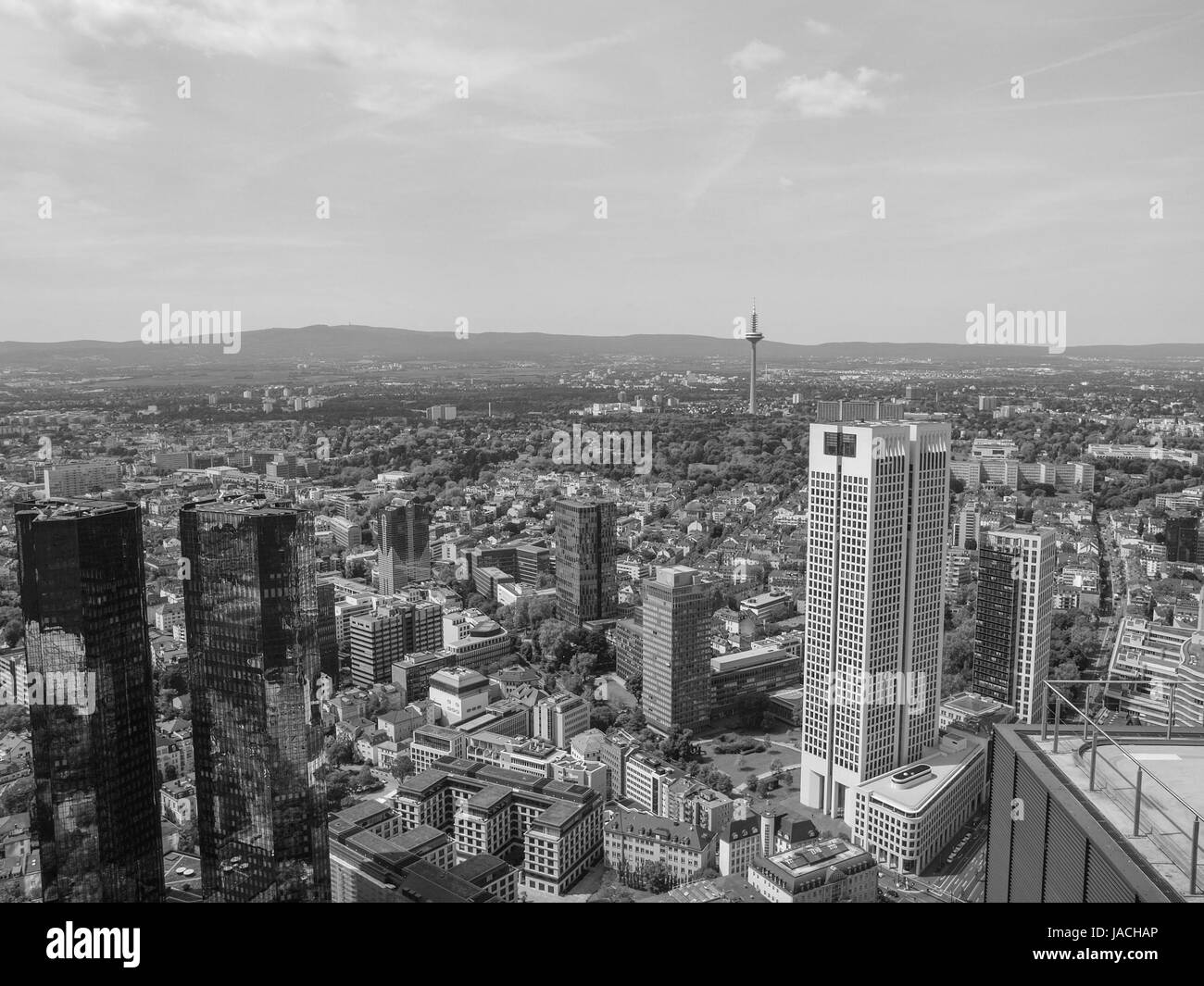 German river main aerial view Black and White Stock Photos & Images - Alamy