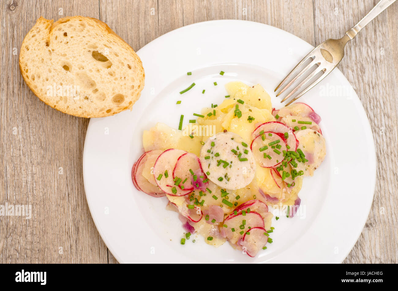 Kartoffelsalat Mit Radieschen Und Schnittlauch