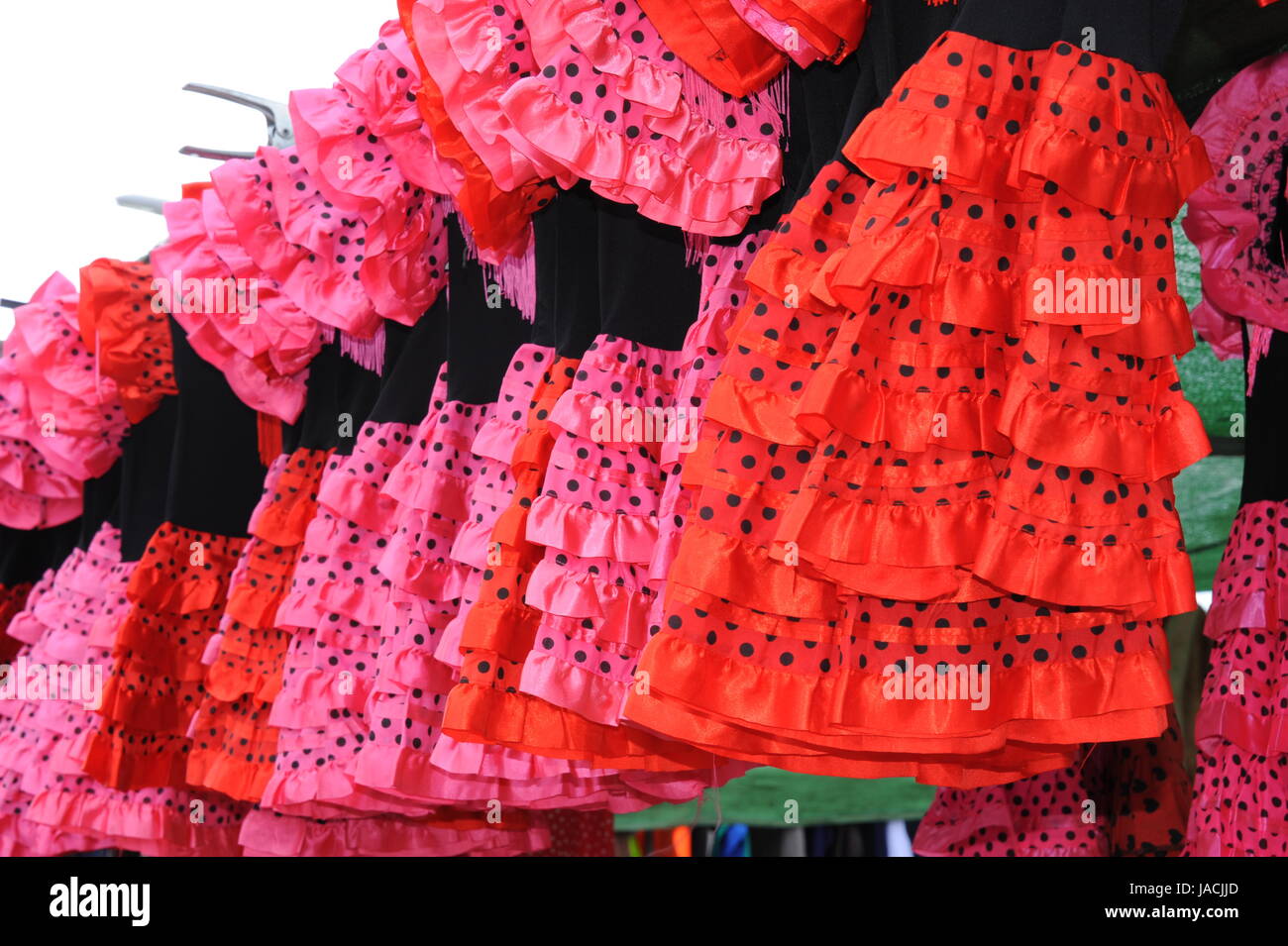 spain,weekmark,flamenco dresses Stock Photo