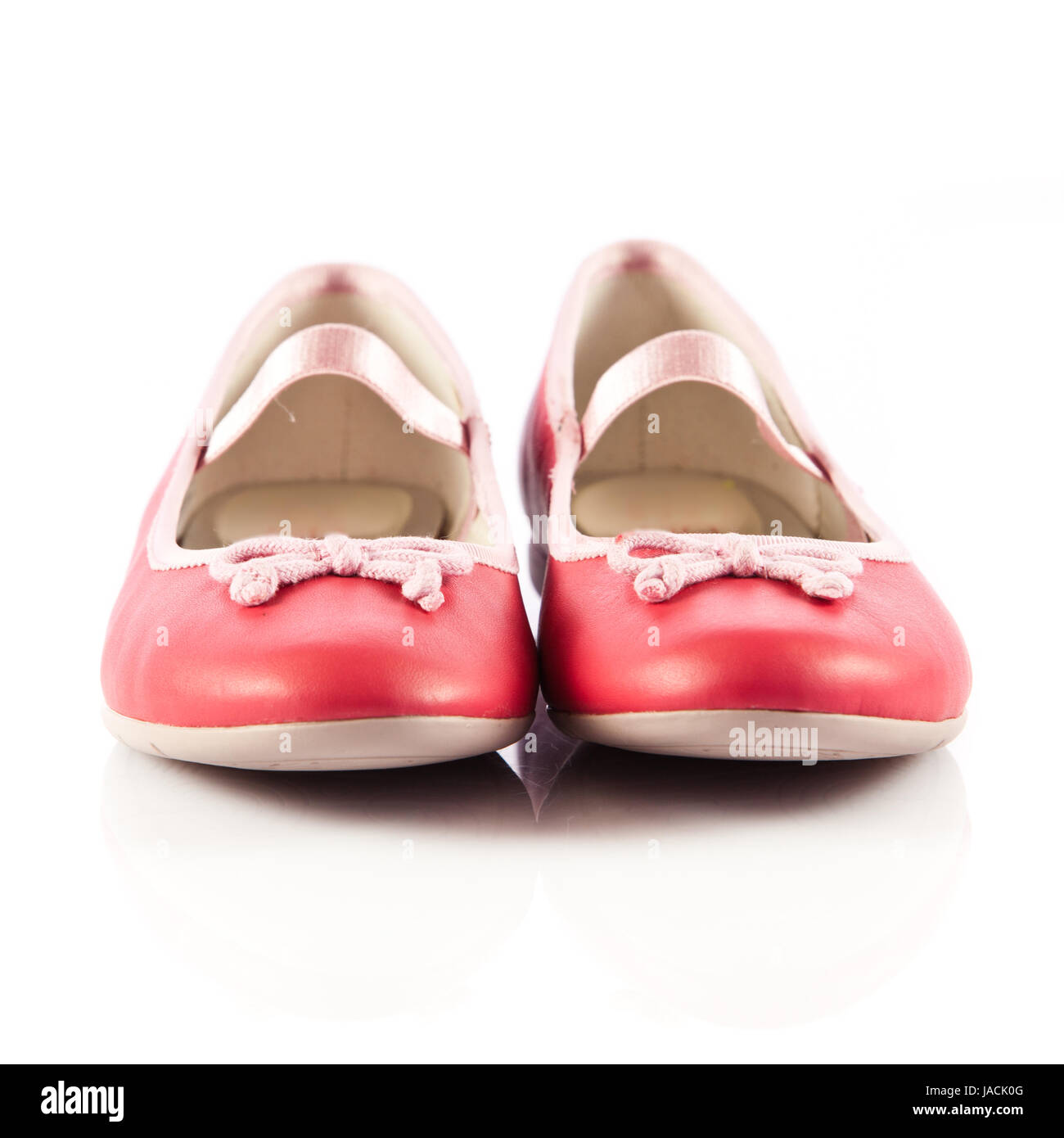 red shoes on white background Stock Photo - Alamy