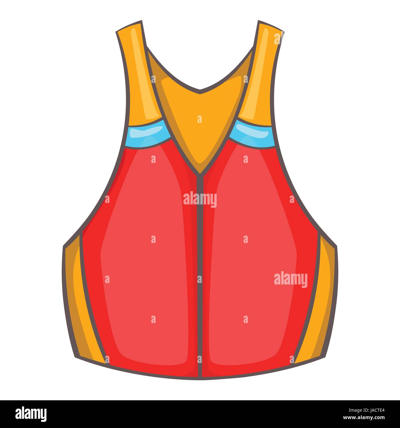 Life vest icon. Cartoon illustration of life vest vector icon for web