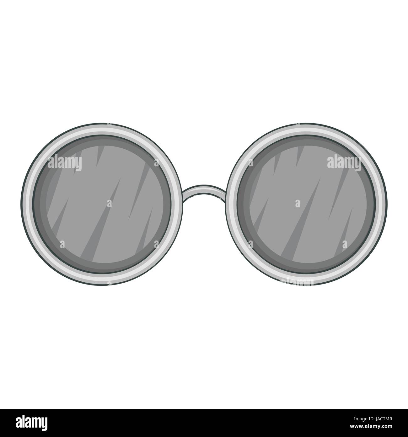 Glasses with black round lenses icon. Cartoon illustration of glasses  vector icon for web design Stock Vector Image & Art - Alamy