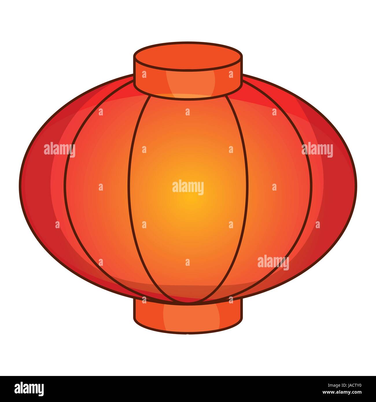 Sky lantern icon. Cartoon illustration of lantern vector icon for web