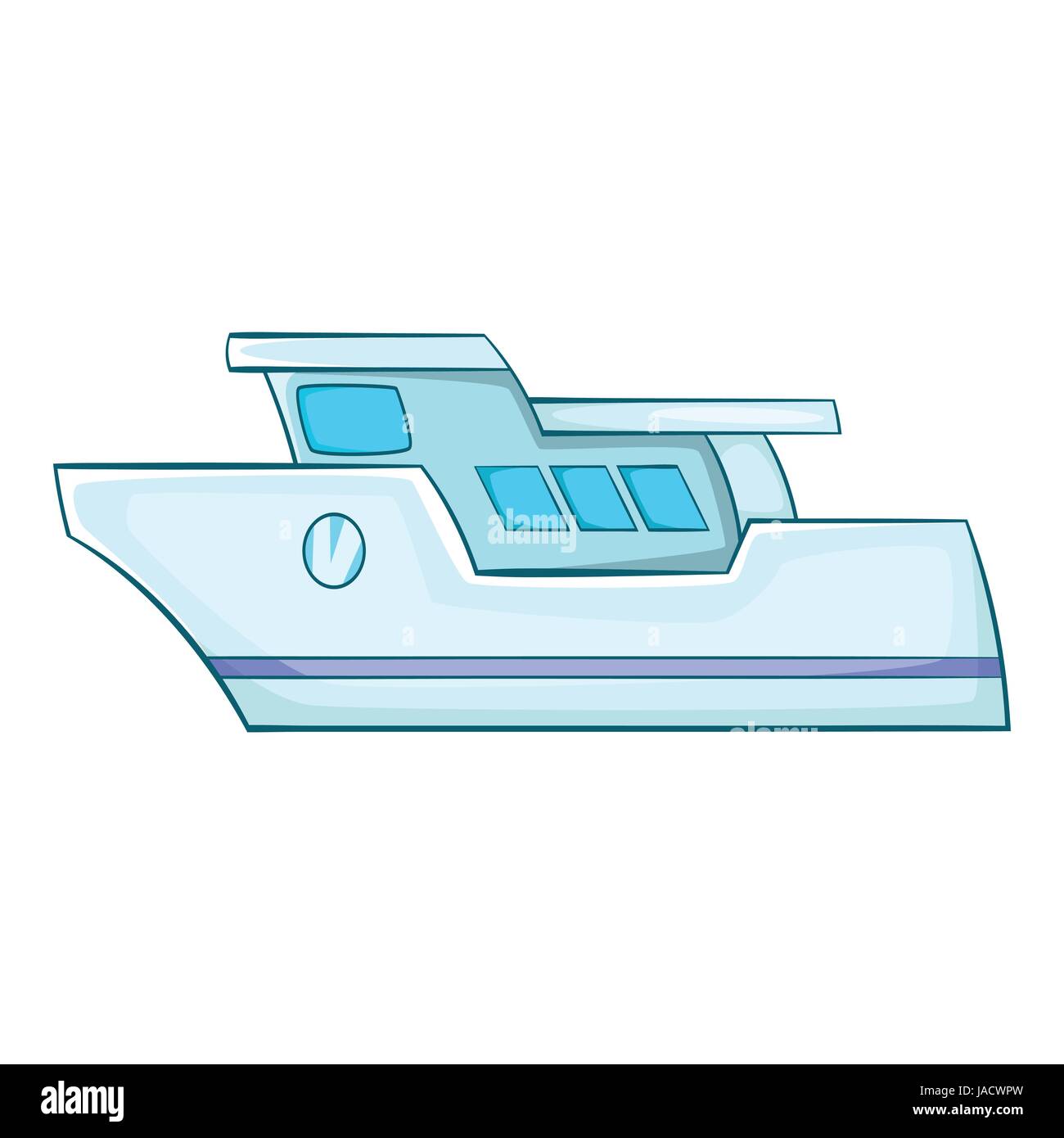 Yacht icon. Cartoon illustration of yacht vector icon for web Stock ...