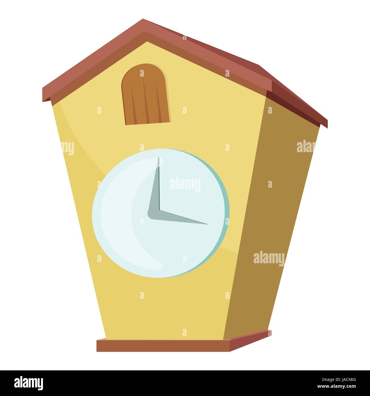 Cuckoo clock icon. Cartoon illustration of cuckoo clock vector icon for ...